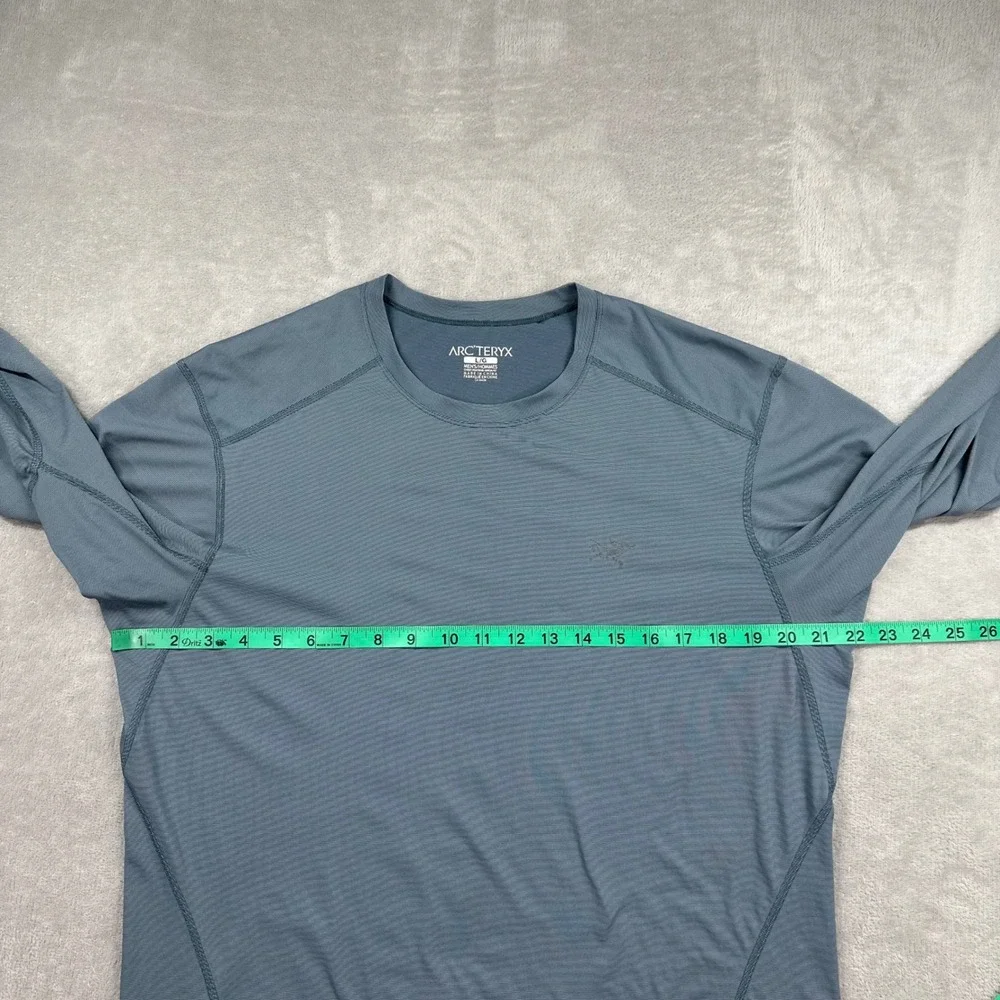 Arcteryx Cormac Long Sleeve Shirt Men Large Blue Grey Performance Outdoor Hiking - Picture 5 of 10
